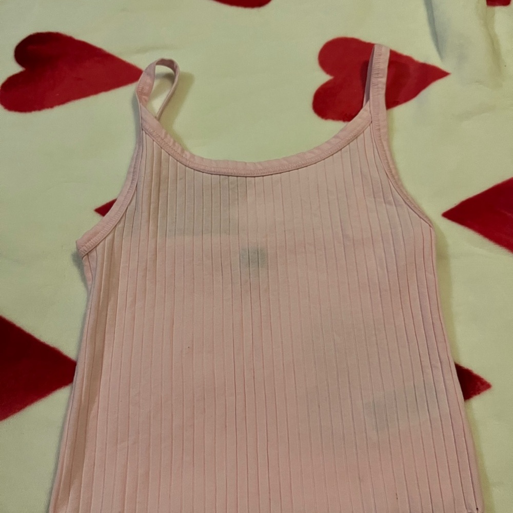 Old Navy Light Pink Ribbed Chemise
